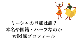 ミーシャの旦那は誰？本名や国籍・ハーフなのかwiki風プロフィール